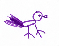 Twitter bird through kids eyes