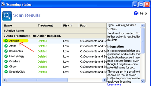 ZoneAlarm screenshot