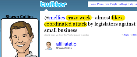 Shawn collins about affiliate tax