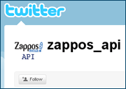 Zappos API on Twitter