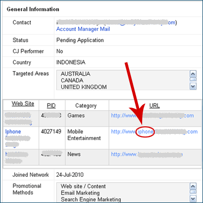 Merchant trademark in affiliate domain