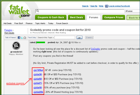 Affiliate-exclusive coupons