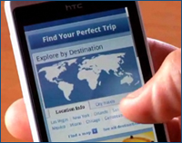 Mobile-optimized landing page