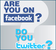 Facebook and Twitter