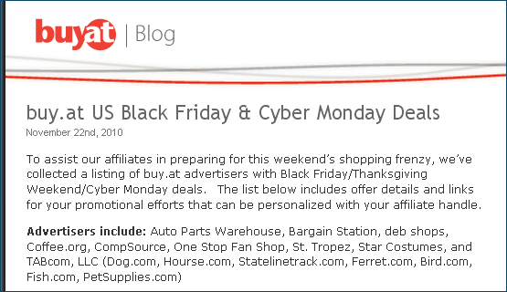 buy.at Black Friday / Cyber Monday Deals