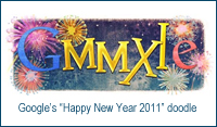 Google 2011 New Year doodle