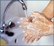 Washing hands