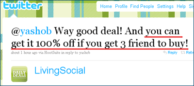 LivingSocial referral program