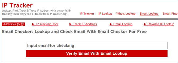 IP Tracker Email Lookup