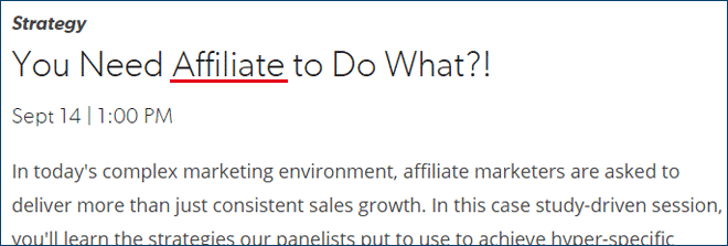 Affiliate