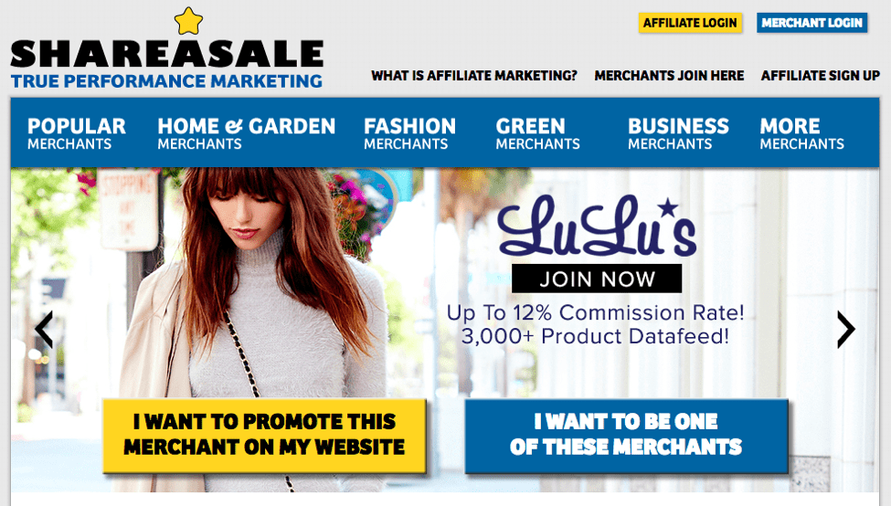 ShareASale Affiliate Network