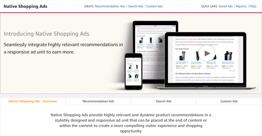 Amazon Creative Inventory - From Widgets to Native Shopping Ads