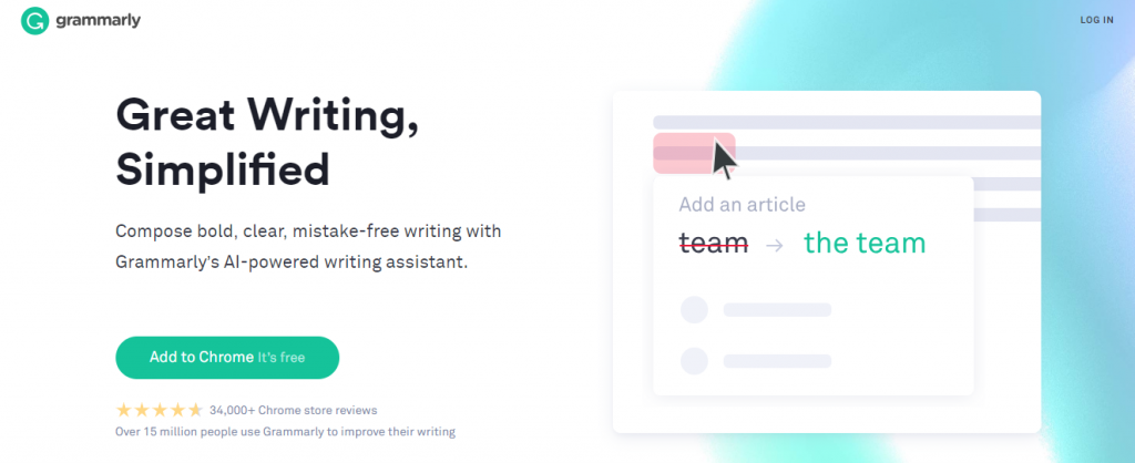 Affiliate creative inventory tips - Grammarly flash banner example 