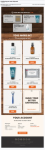 Dollar Shave Club upsell ecommerce email