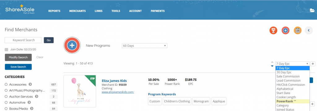 affiliate program selection criteria