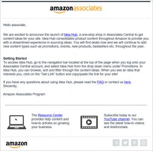 Amazon Associates' Idea Hub